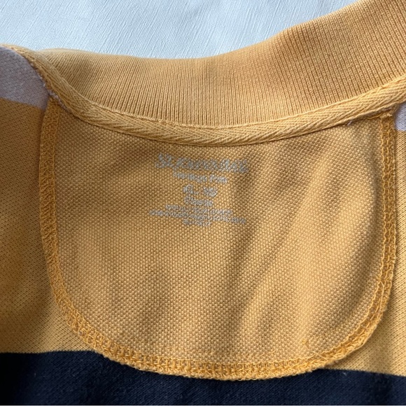 St John’s Bay Polo Size XL Navy Blue, Yellow & White Striped - Picture 6 of 6